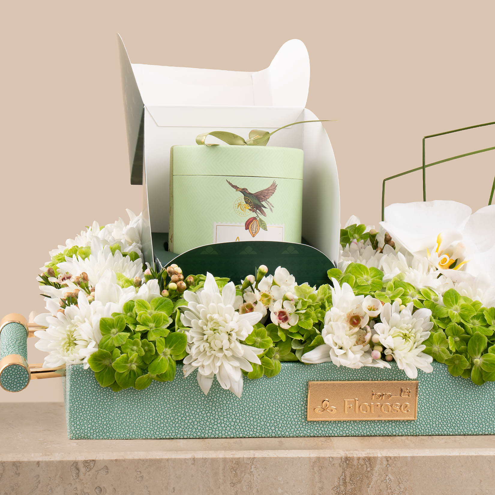 Anoosh Generosity Chocolate Box | Delicate Flowers Tray Anoosh Generosity Chocolate Box | Delicate Flowers Tray