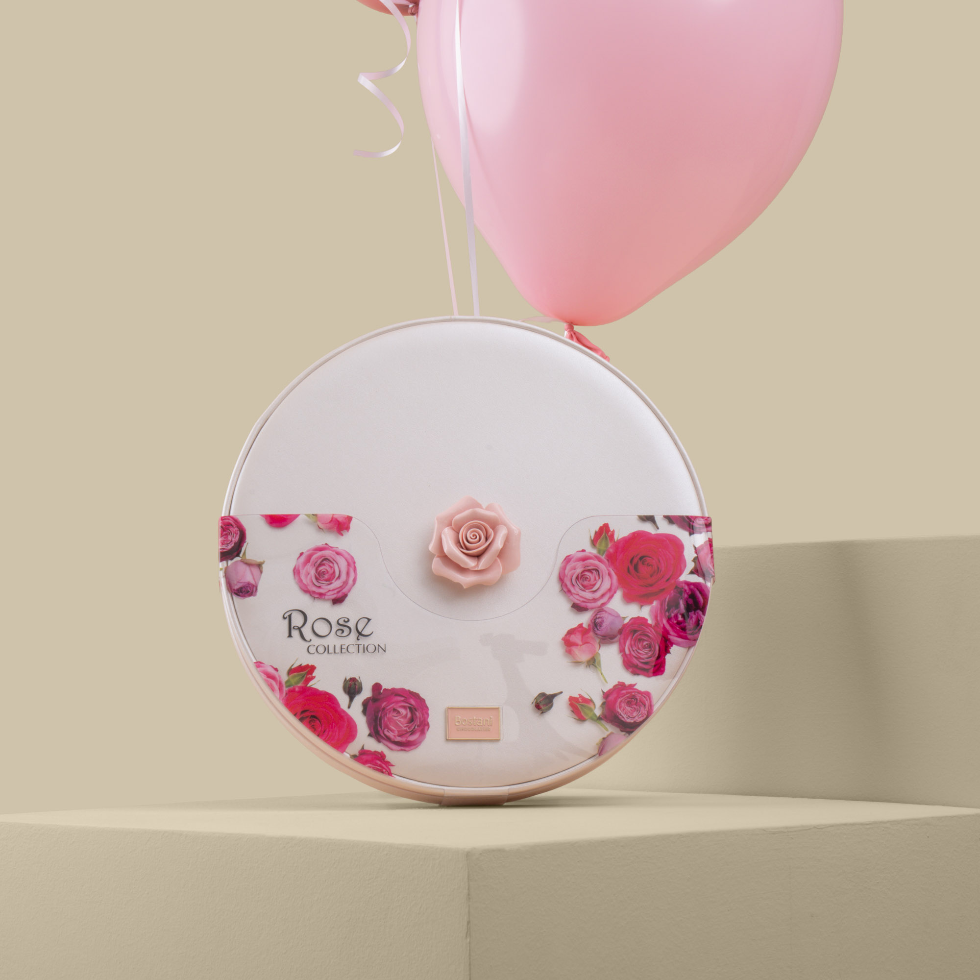 Bostani | Medium Box Of Rose Chocolates | Party Time Vase Bostani | Medium Box Of Rose Chocolates | Party Time Vase