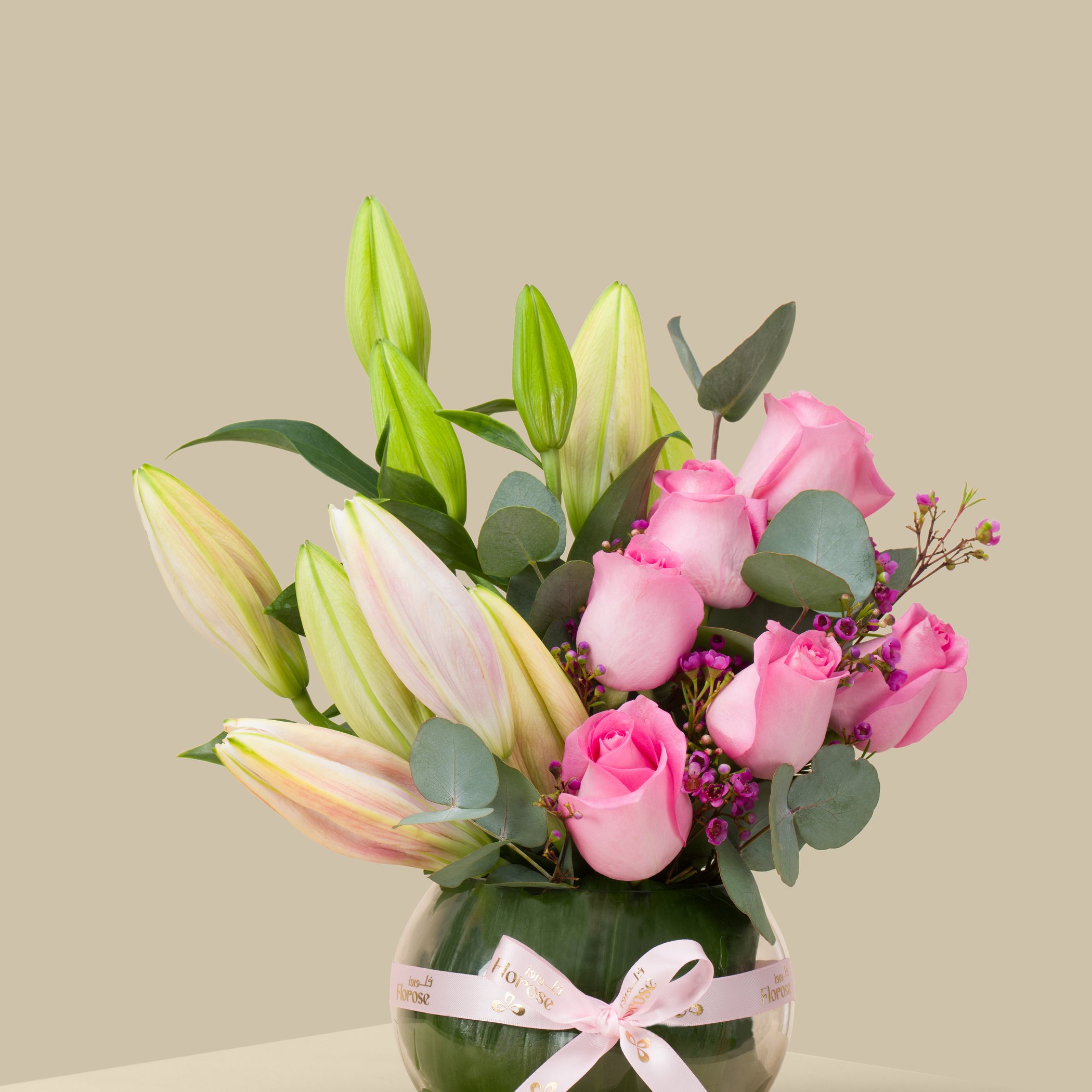 Pearl Flower Round Vase Pearl Flower Round Vase