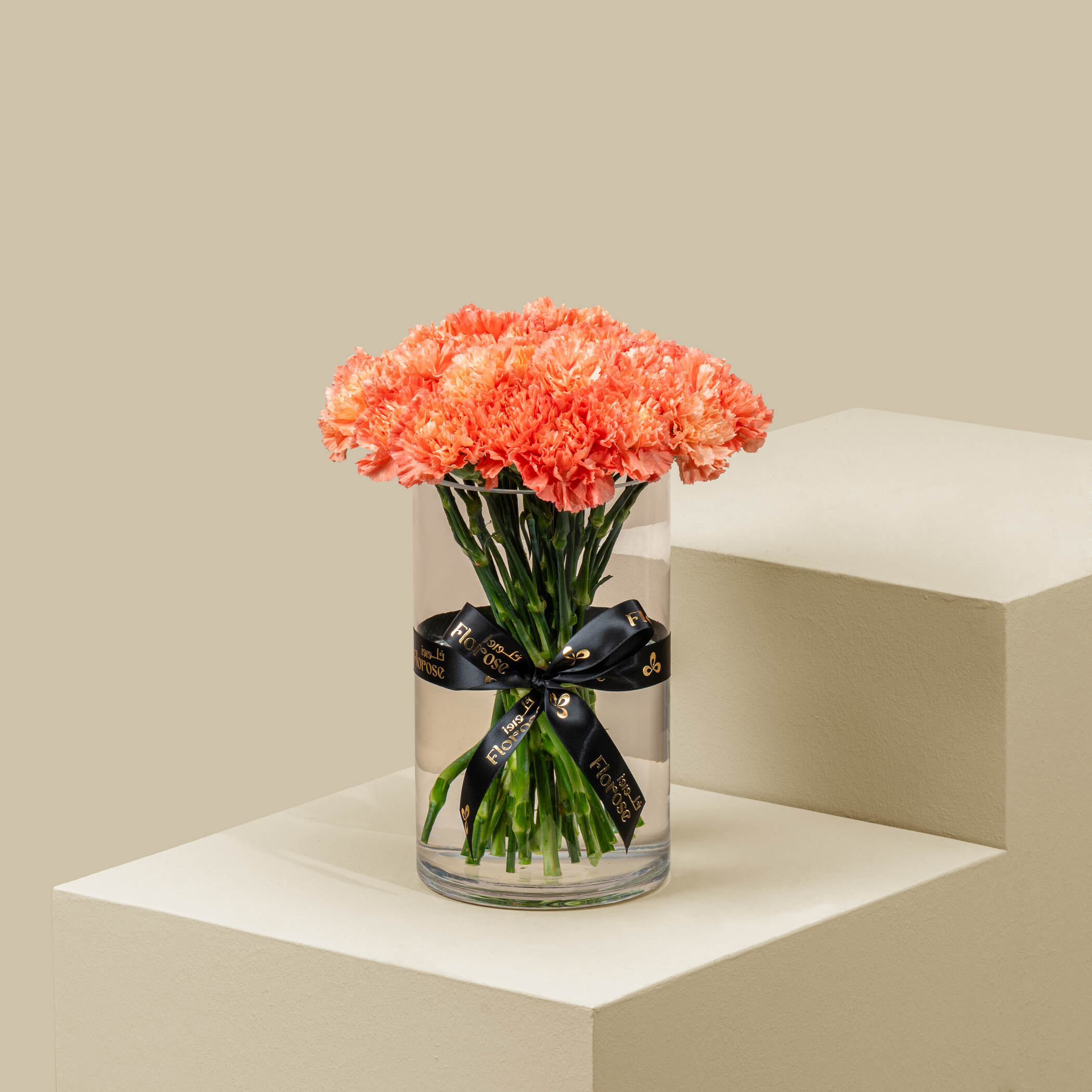 Orange Carnation Vase Orange Carnation Vase