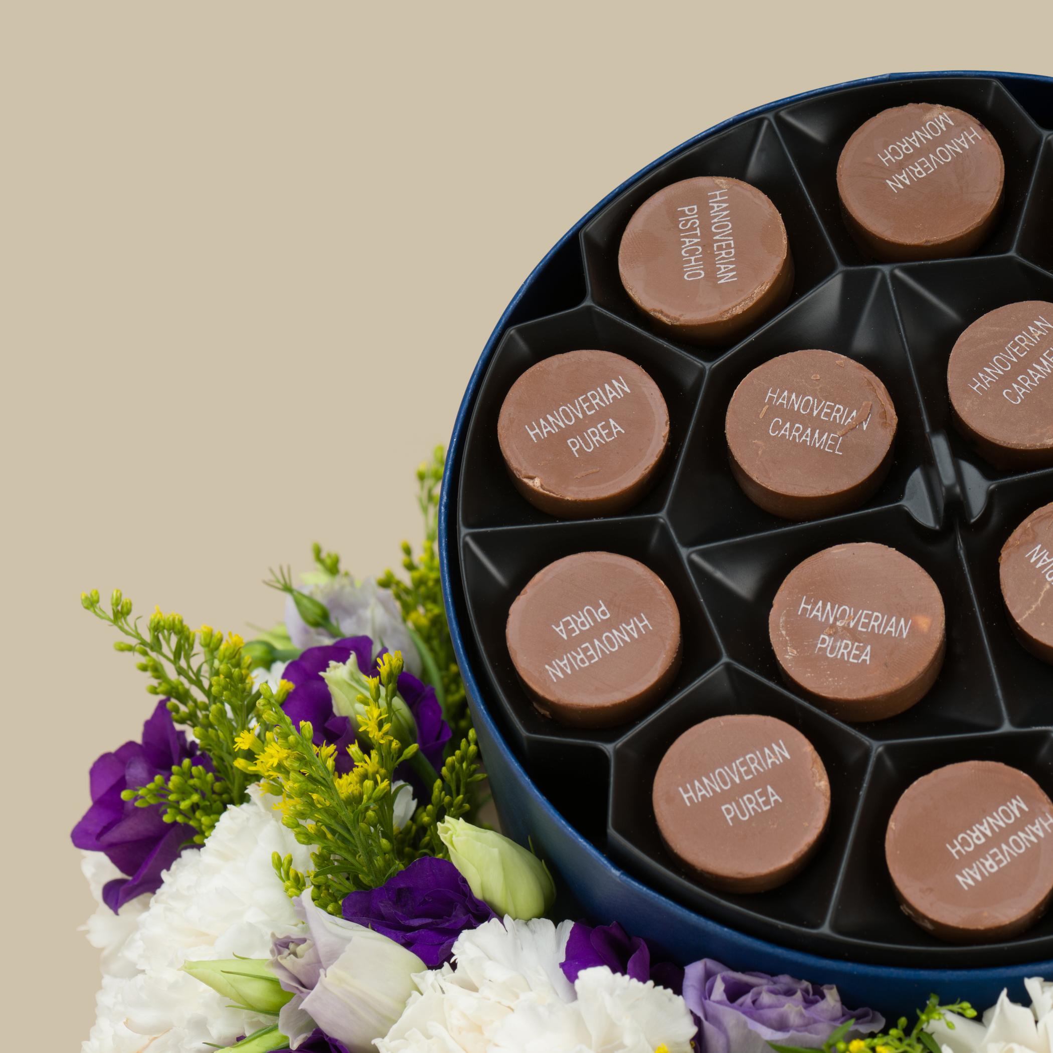 Hanoverian Brand Mix Chocolate | Circle Of Happiness Flowers Hanoverian Brand Mix Chocolate | Circle Of Happiness Flowers