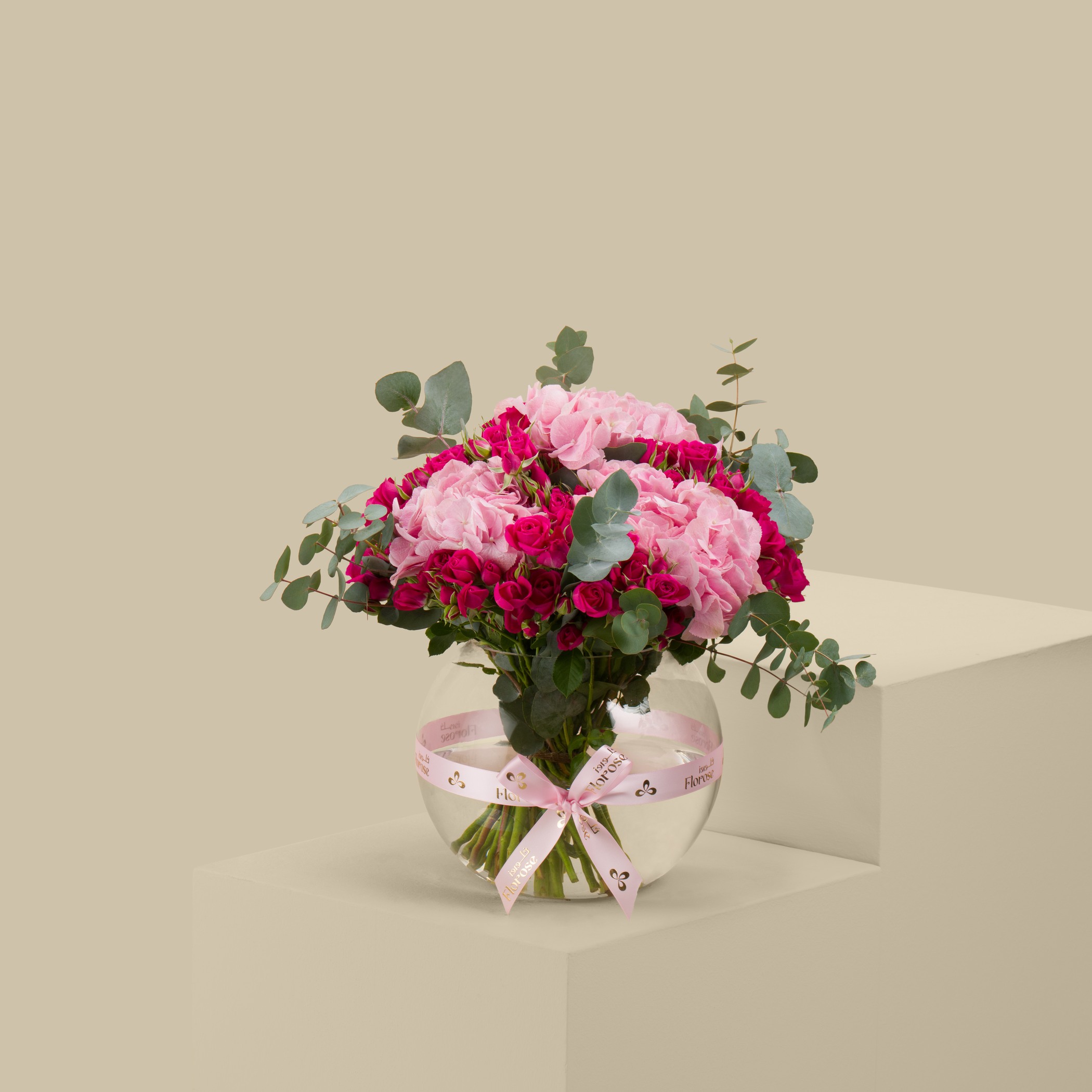 Pink Spectrum Round Vase Pink Spectrum Round Vase