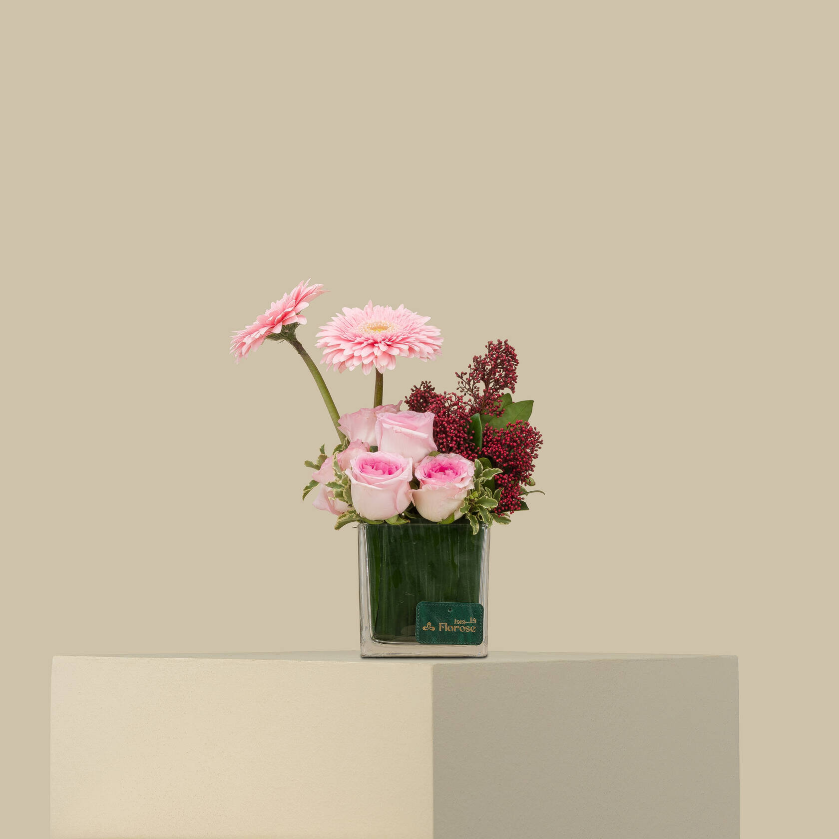 Pink Breeze Square Vase Pink Breeze Square Vase
