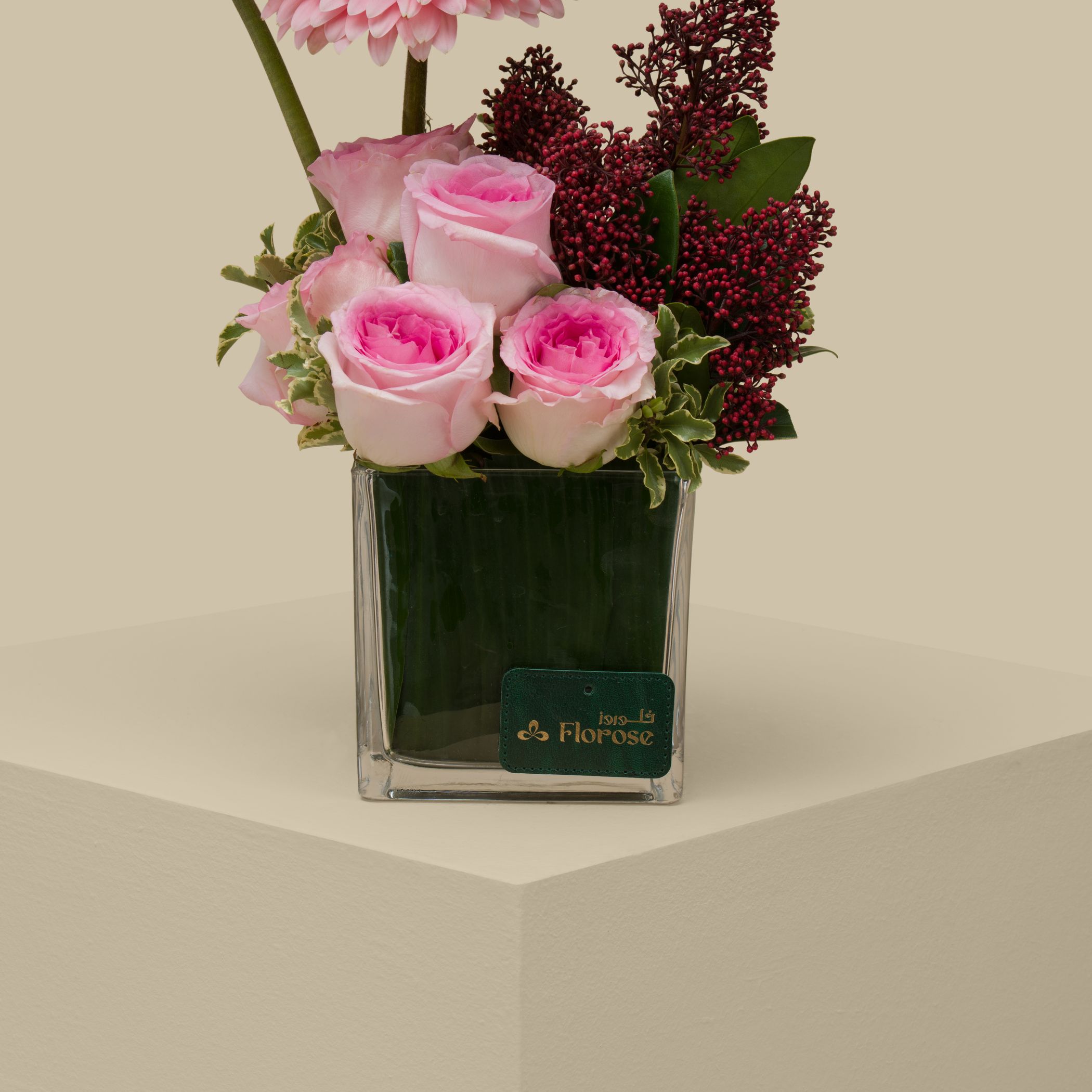 Pink Breeze Square Vase Pink Breeze Square Vase
