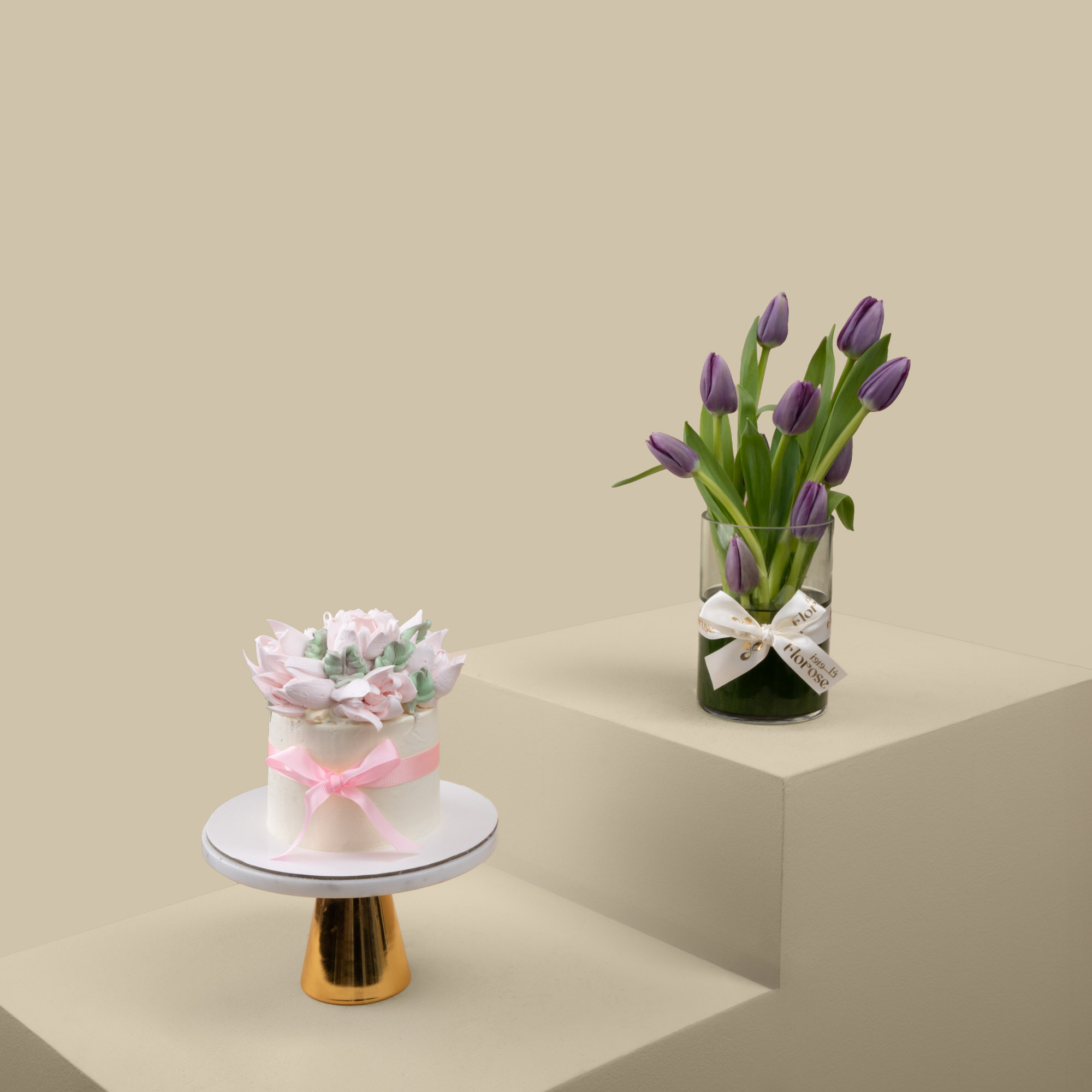 Sweet Atelier | Flower Cake | Purple Dream Vase Sweet Atelier | Flower Cake | Purple Dream Vase