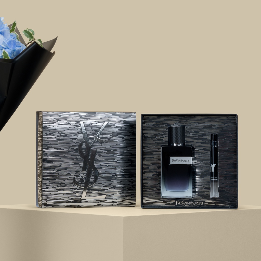 Yves Saint Laurent Y Perfumes EDP Gift Set | Blue Serenity Bouquet Yves Saint Laurent Y Perfumes EDP Gift Set | Blue Serenity Bouquet