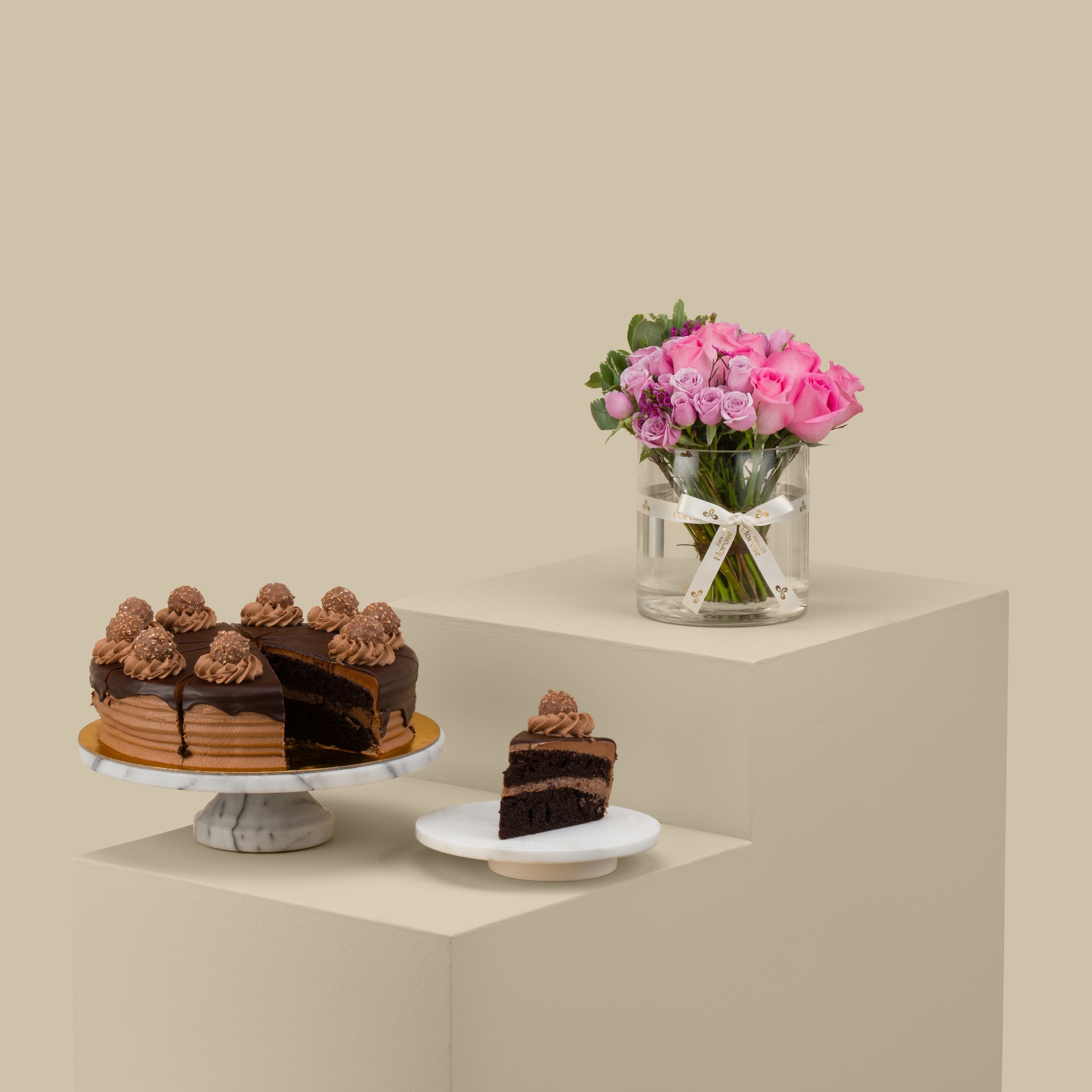Helen Ferrero Rocher Cake | Sakura Vase Helen Ferrero Rocher Cake | Sakura Vase