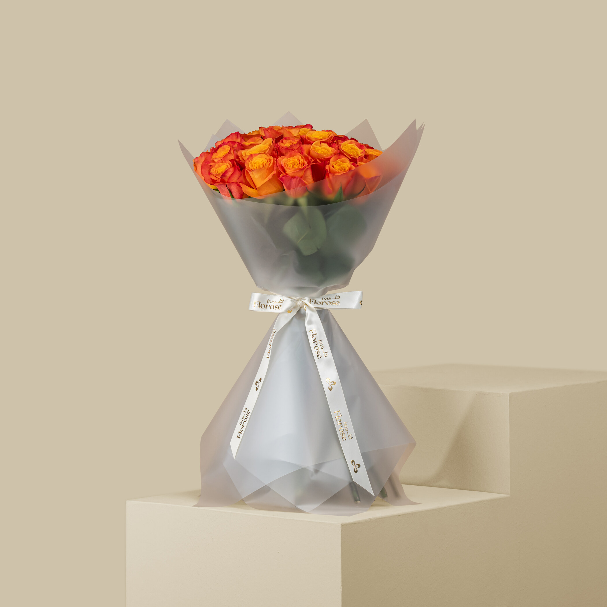 Exquisite Rose Bouquet Orange | 35 Flowers Exquisite Rose Bouquet Orange | 35 Flowers