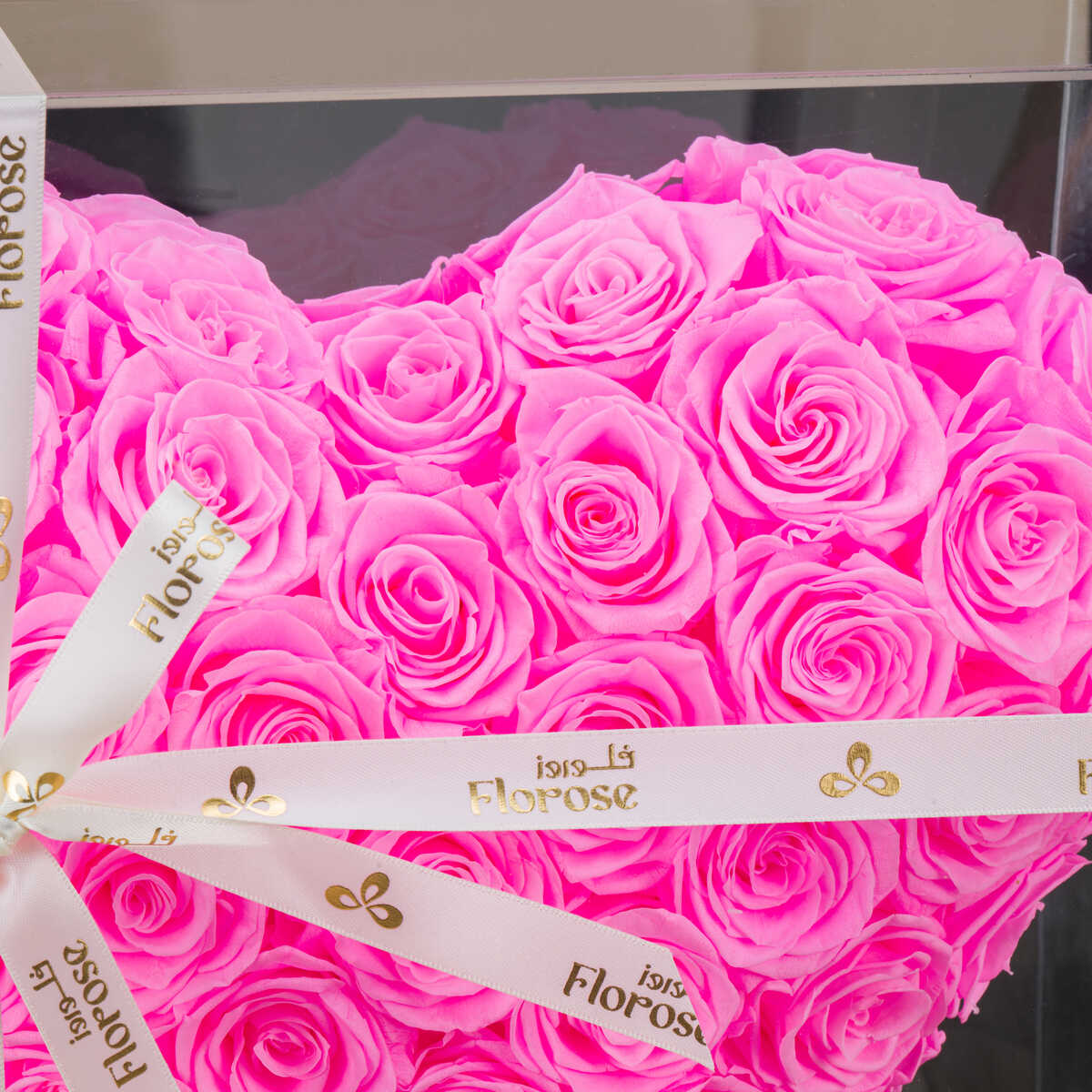 Pink Heart Preserved Roses Pink Heart Preserved Roses