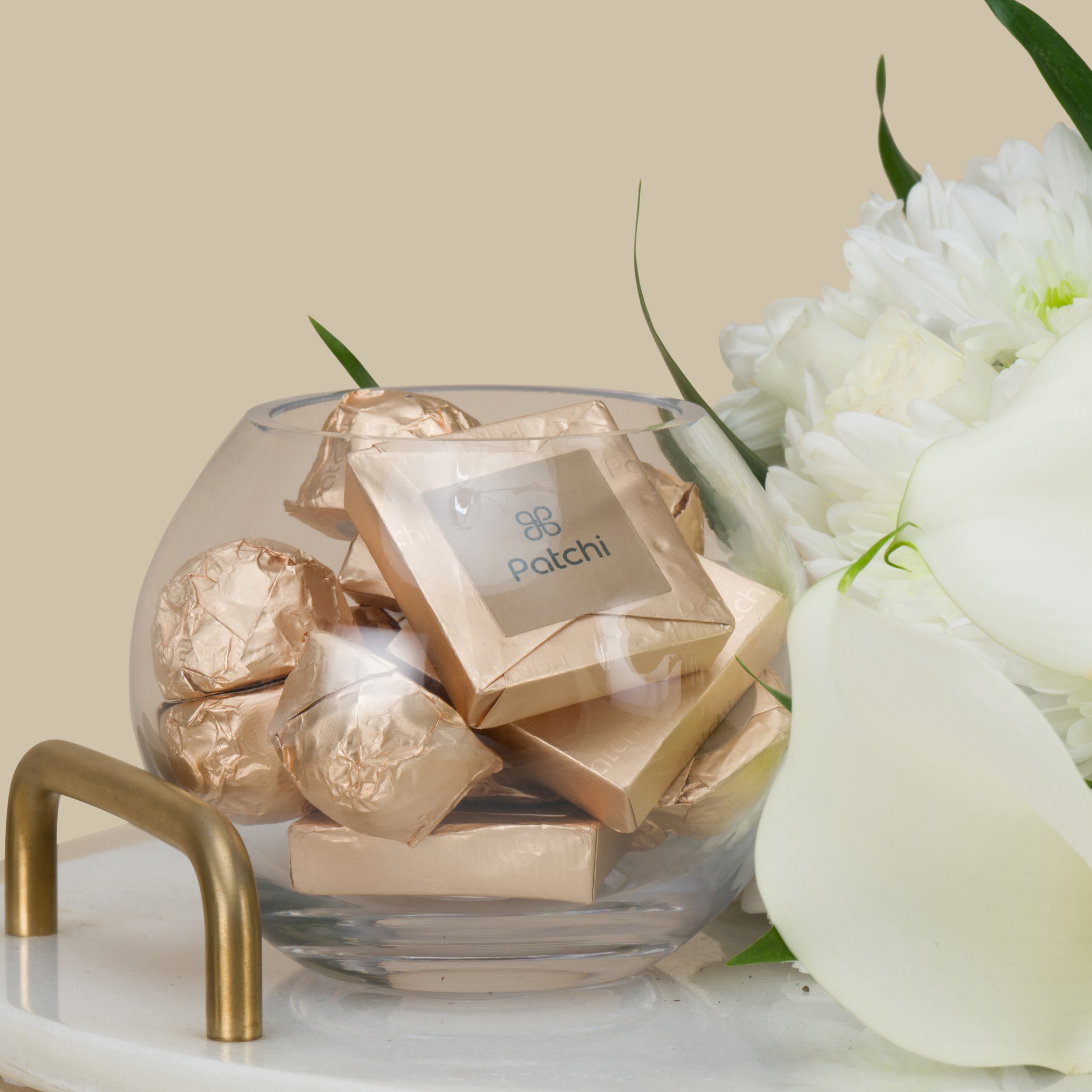 Patchi Chocolate | Al Bahaa Flowers With Congrats Topper Patchi Chocolate | Al Bahaa Flowers With Congrats Topper
