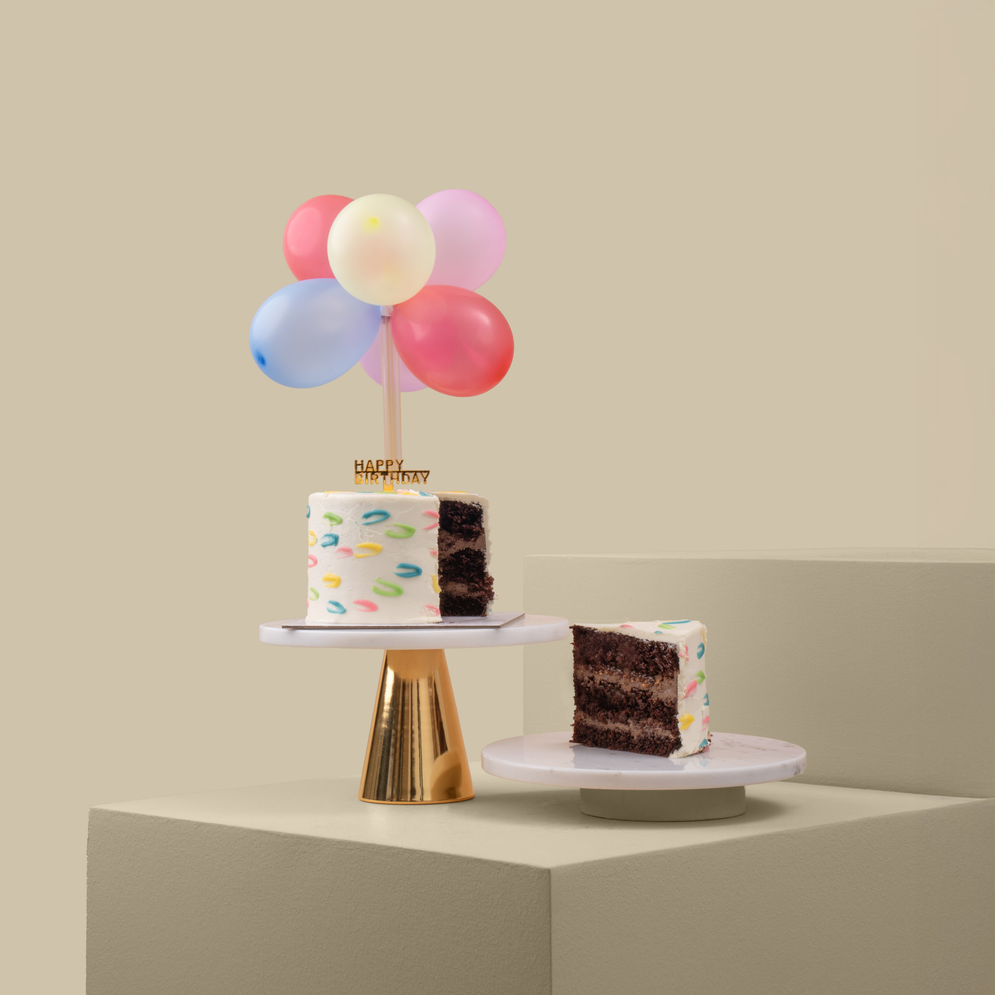 Sweet Atelier | Birthday Small Cake | Rosy Glow Vase Sweet Atelier | Birthday Small Cake | Rosy Glow Vase