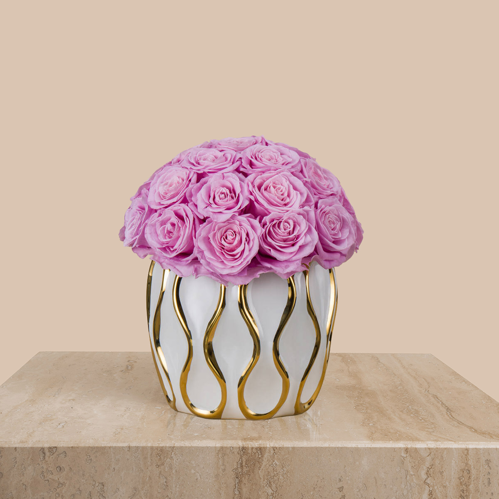 Preserved Roses Vase | Pink Preserved Roses Vase | Pink