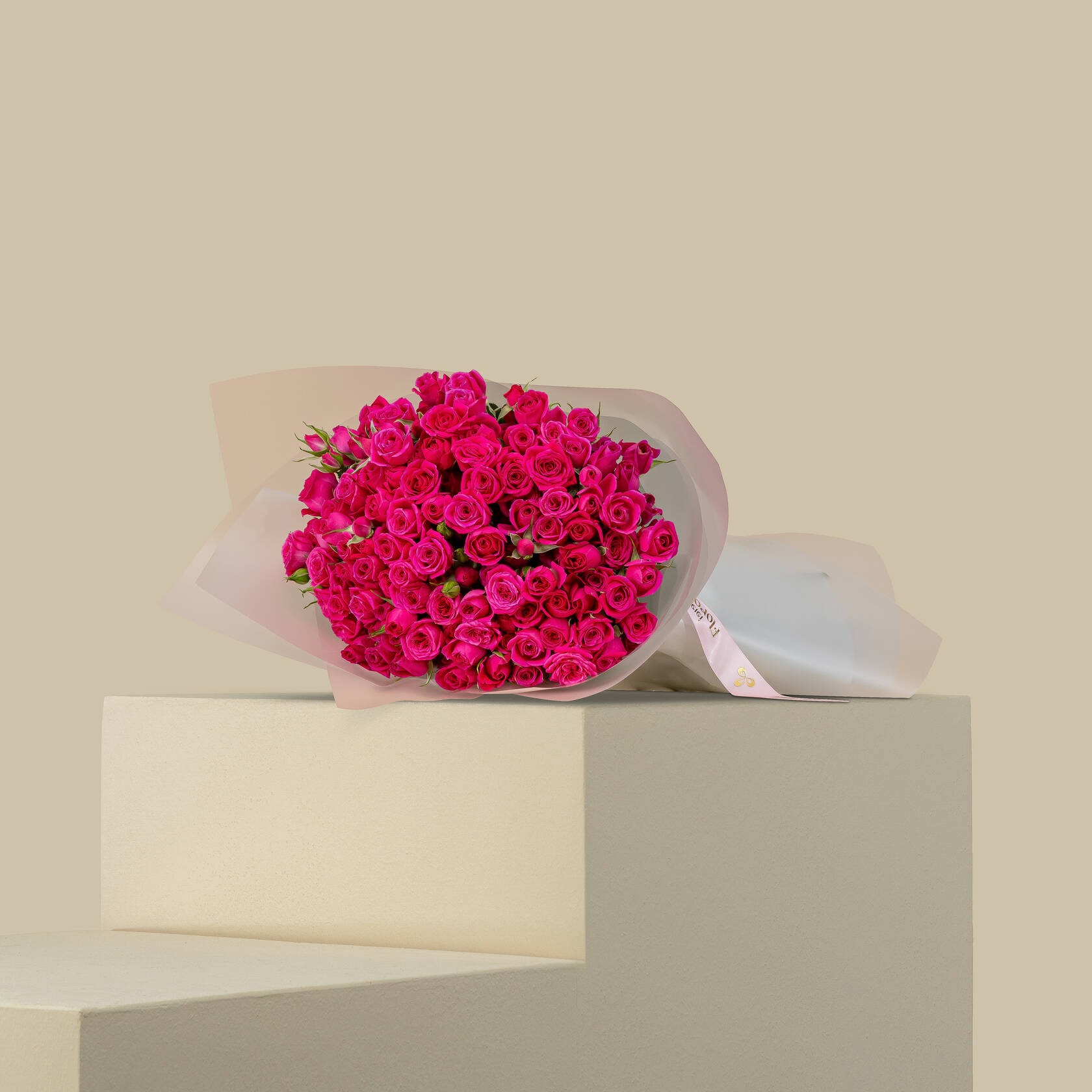 Glowing Spray Rose Bouquet Fuchsia | 30 Flowers Glowing Spray Rose Bouquet Fuchsia | 30 Flowers