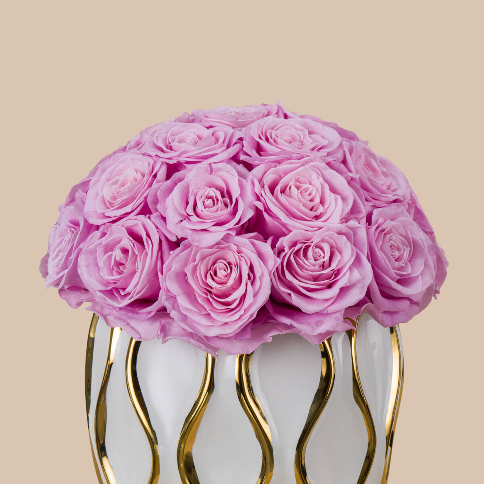 Preserved Roses Vase | Pink Preserved Roses Vase | Pink