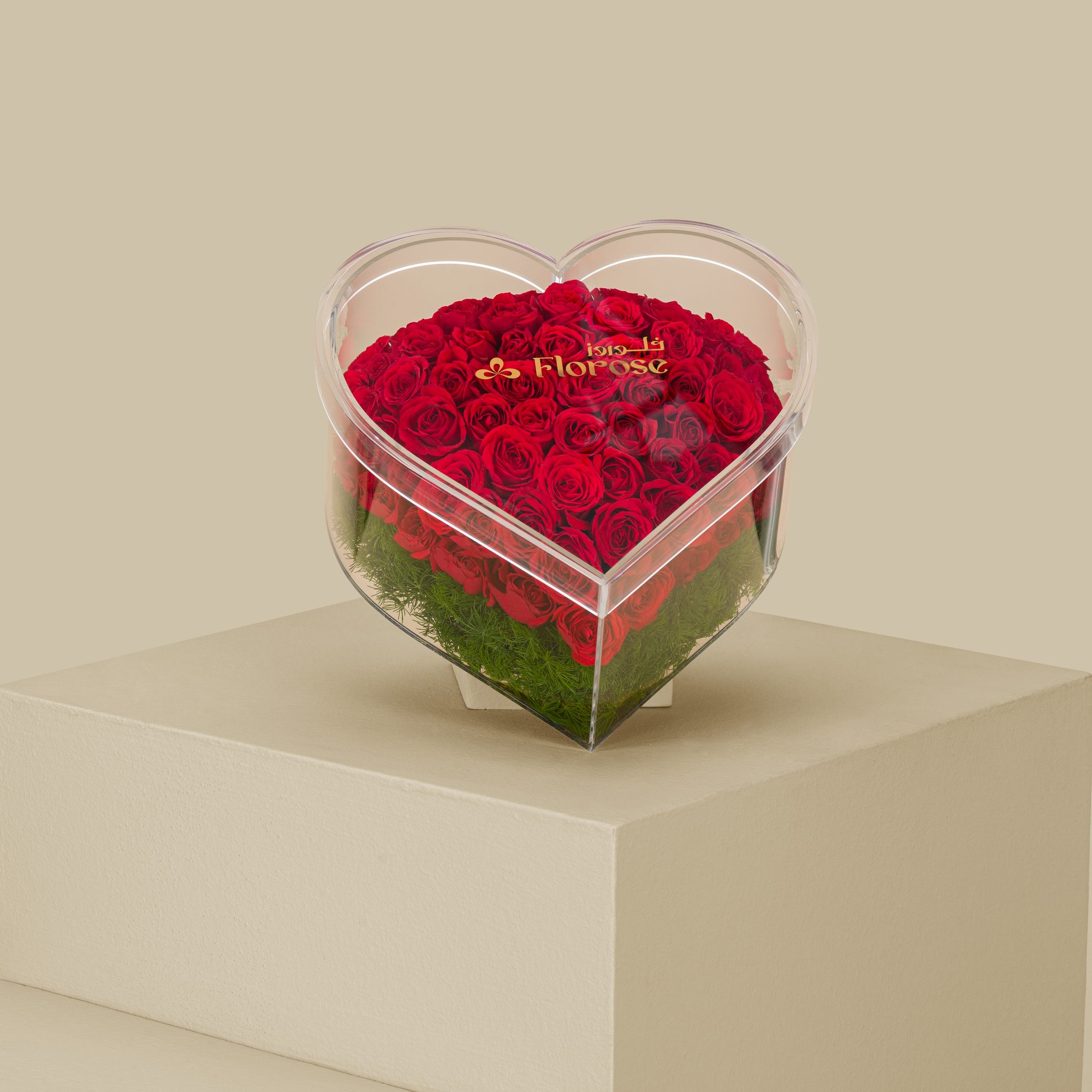 Acrylic Box Blushing Heart Acrylic Box Blushing Heart