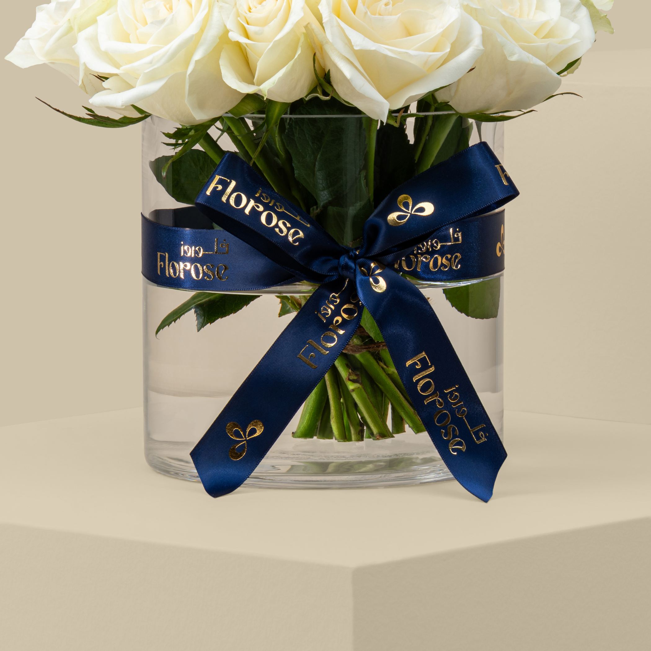 Unique Rose Vase White | 20 Flowers Unique Rose Vase White | 20 Flowers