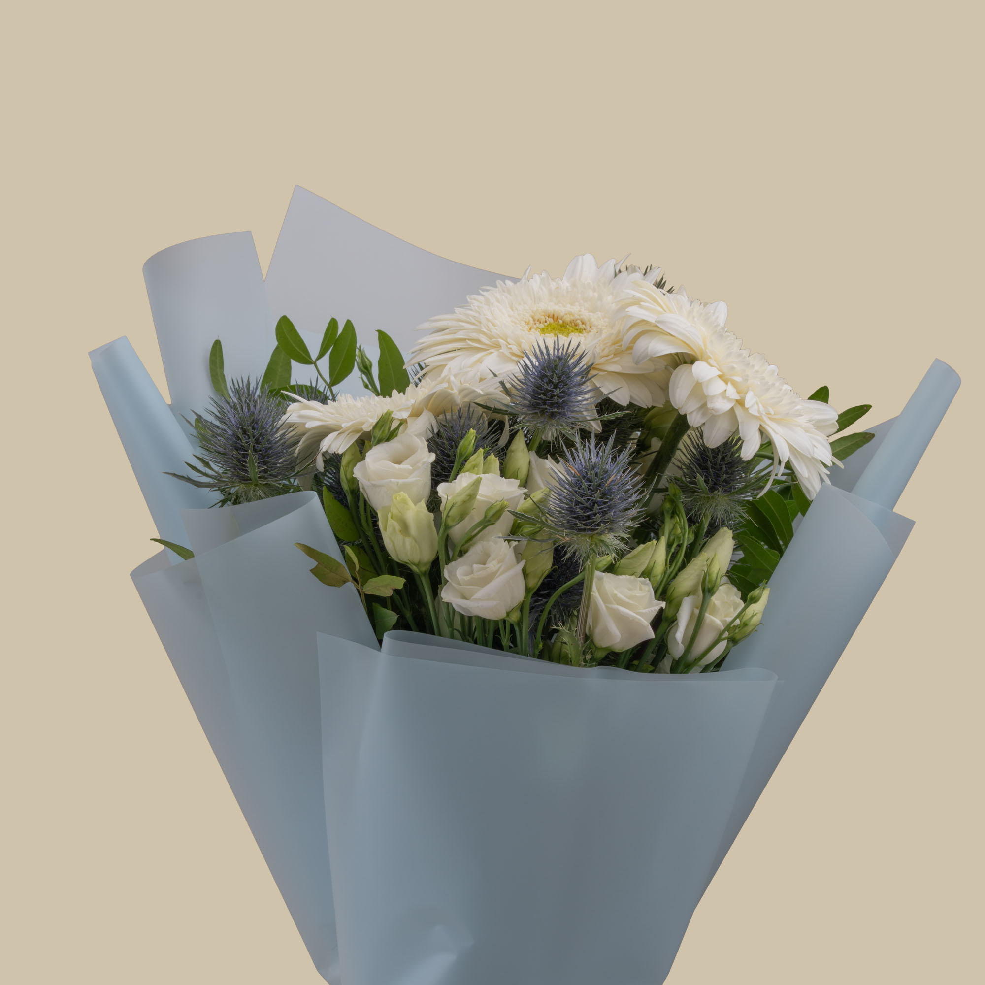 Blue Breeze Bouquet with ZUS Blue Leather Bracelet Blue Breeze Bouquet with ZUS Blue Leather Bracelet