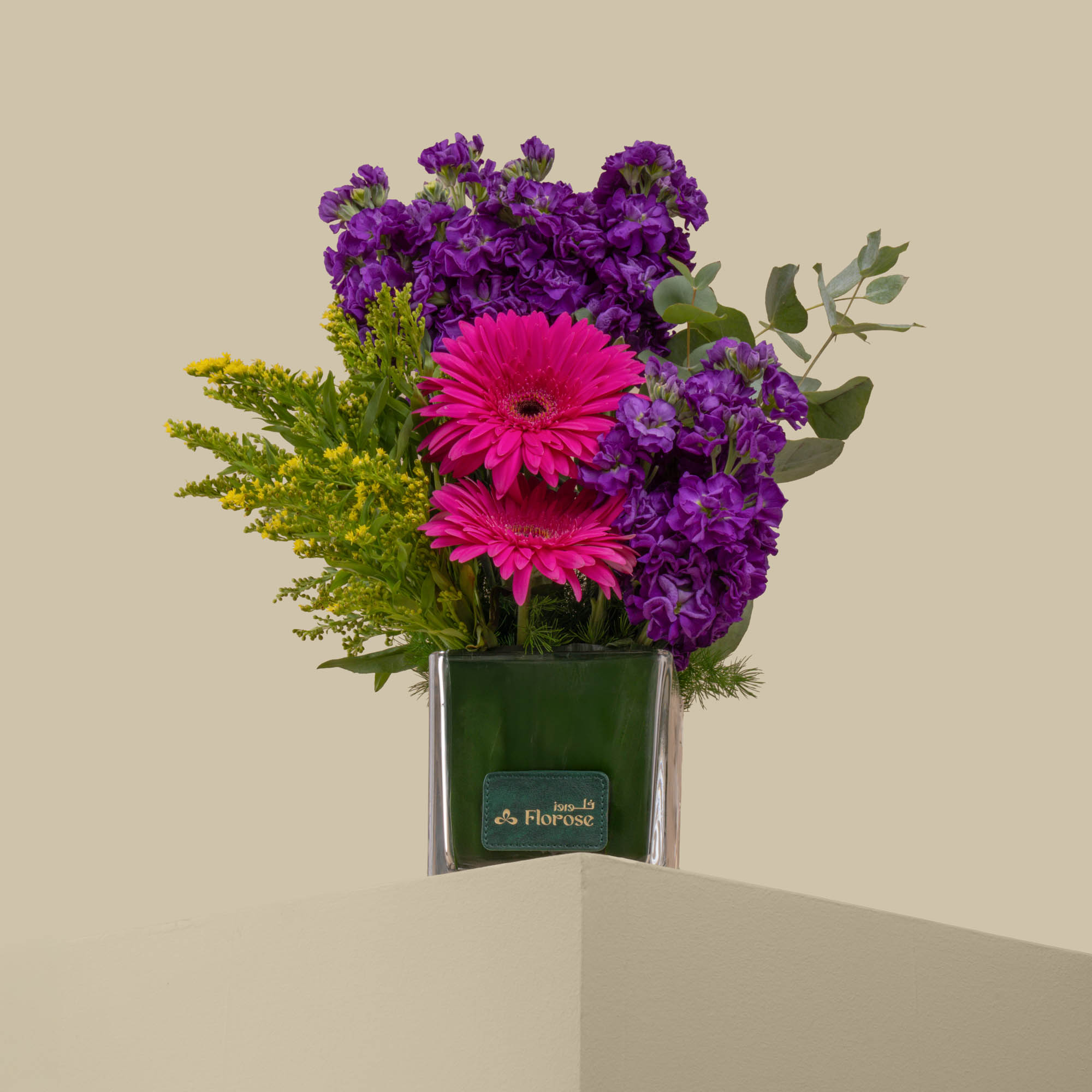 Twilight Blooms square Vase Twilight Blooms square Vase