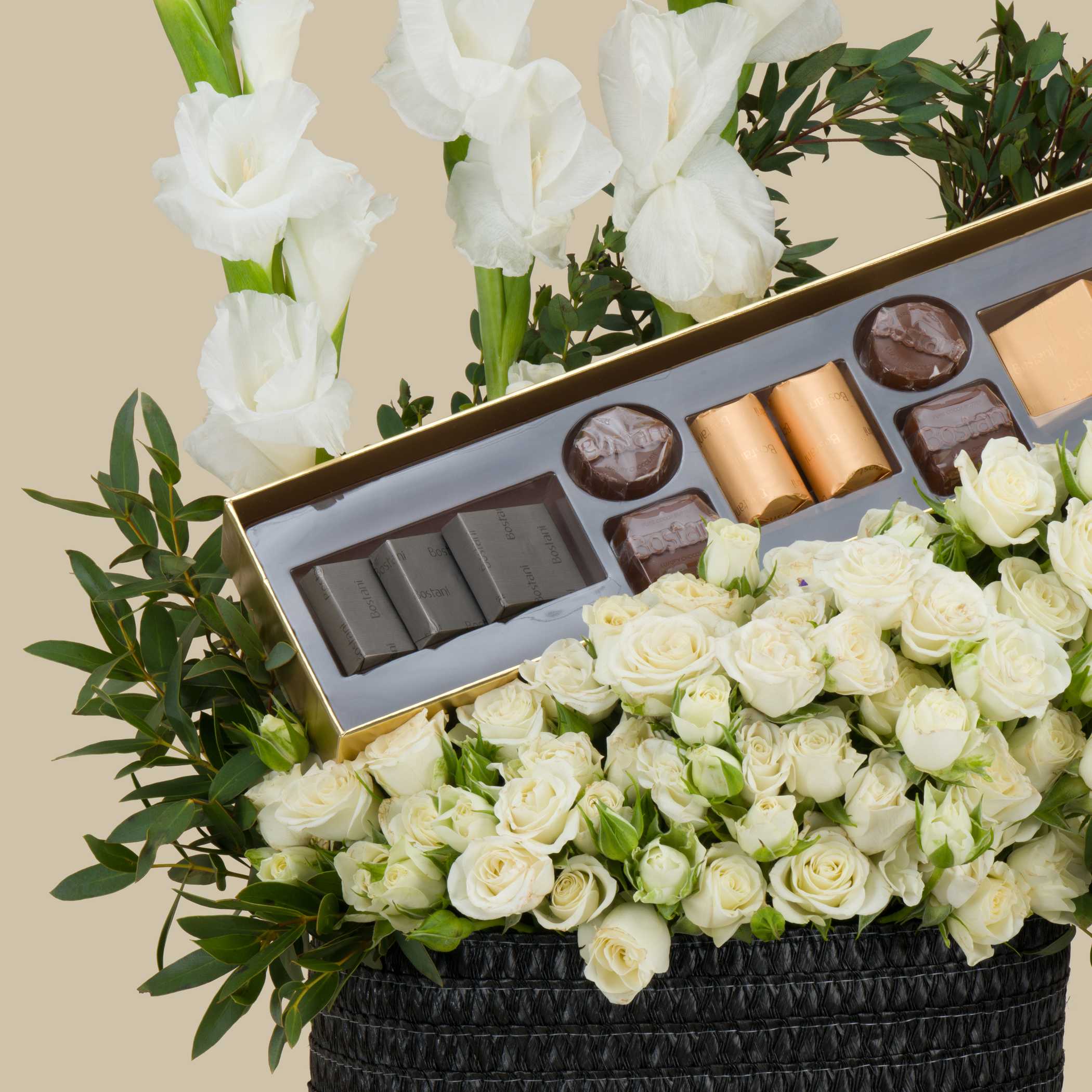 Bostani Small Black Chocolate Box | Serenity Flowers Bostani Small Black Chocolate Box | Serenity Flowers