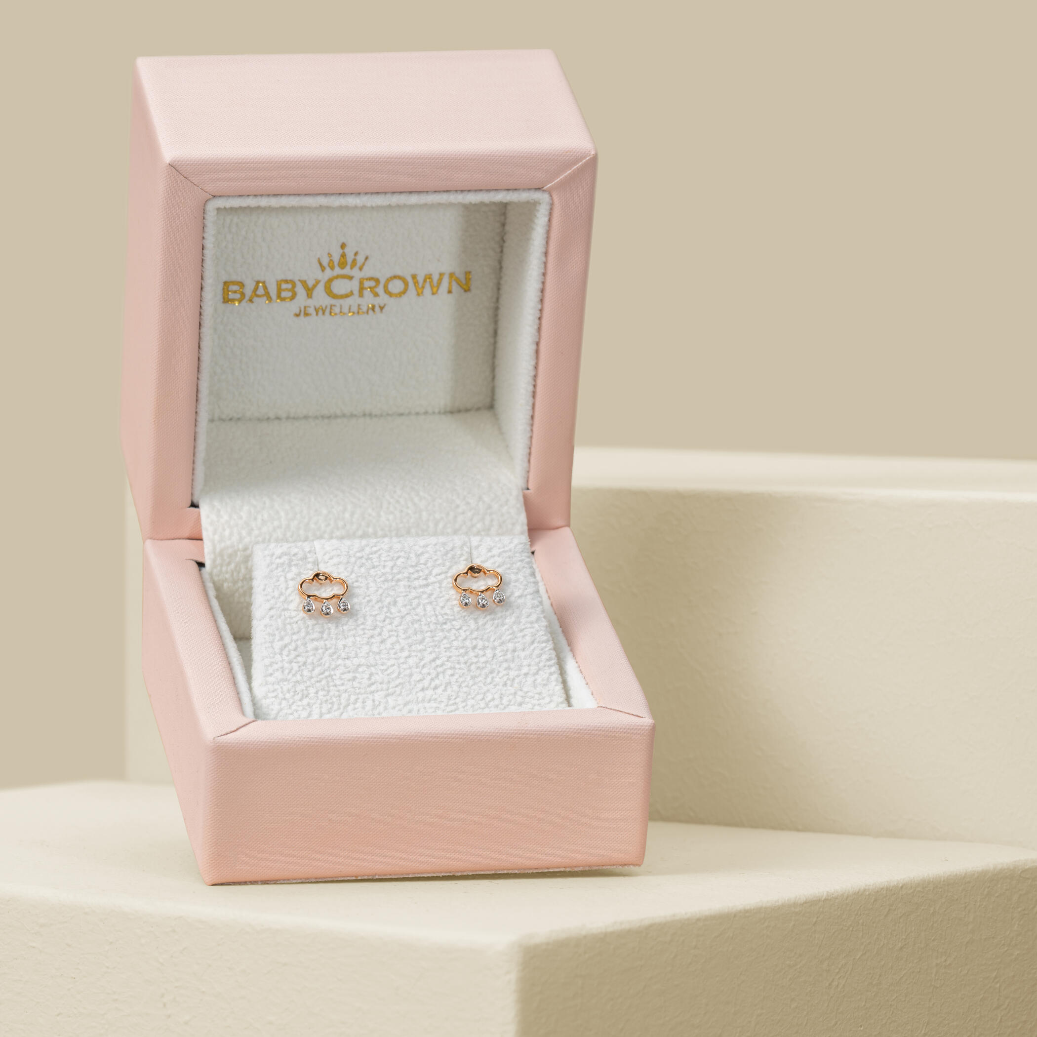 Baby Crown | Rainfall Diamond Cloud Earrings Baby Crown | Rainfall Diamond Cloud Earrings