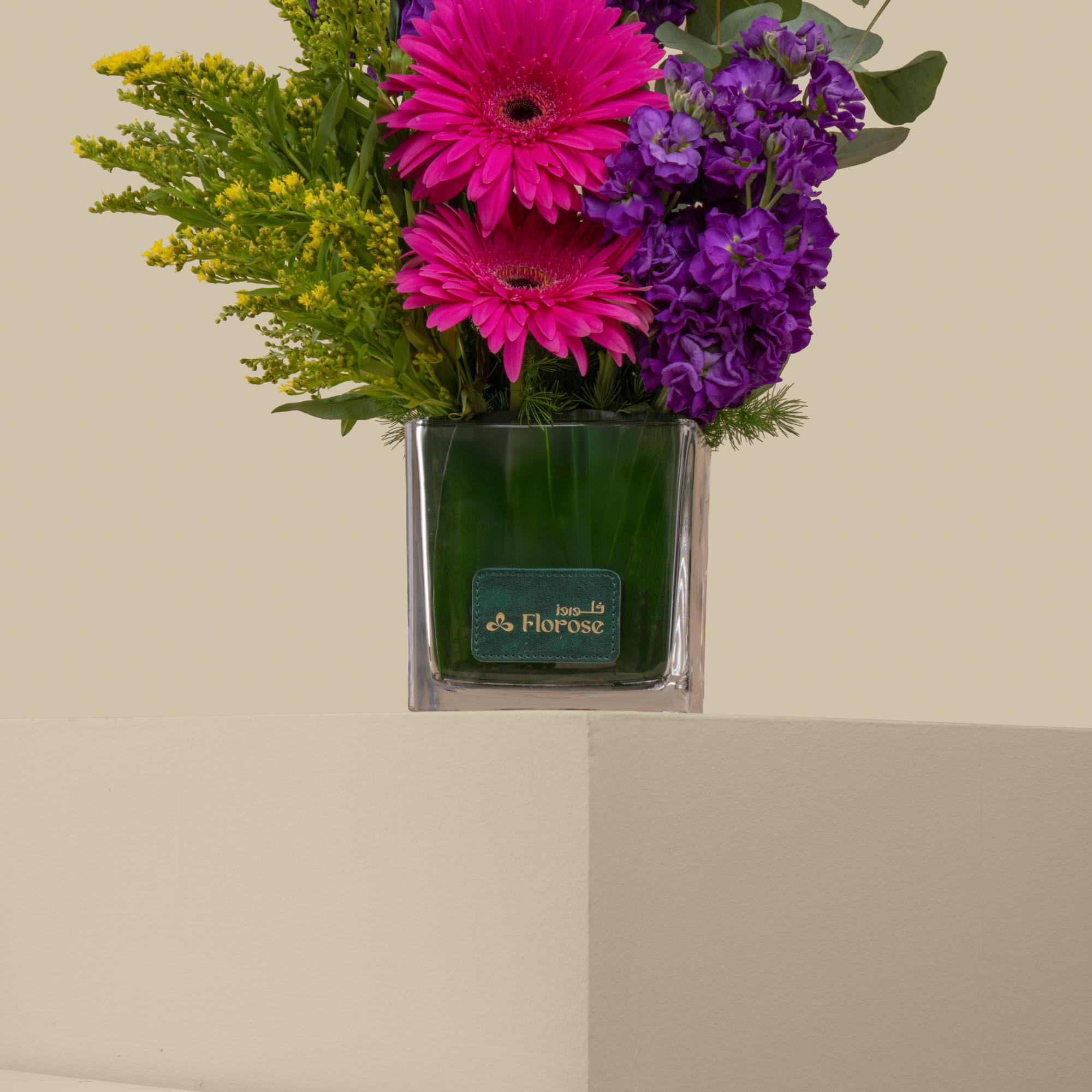 Twilight Blooms square Vase Twilight Blooms square Vase