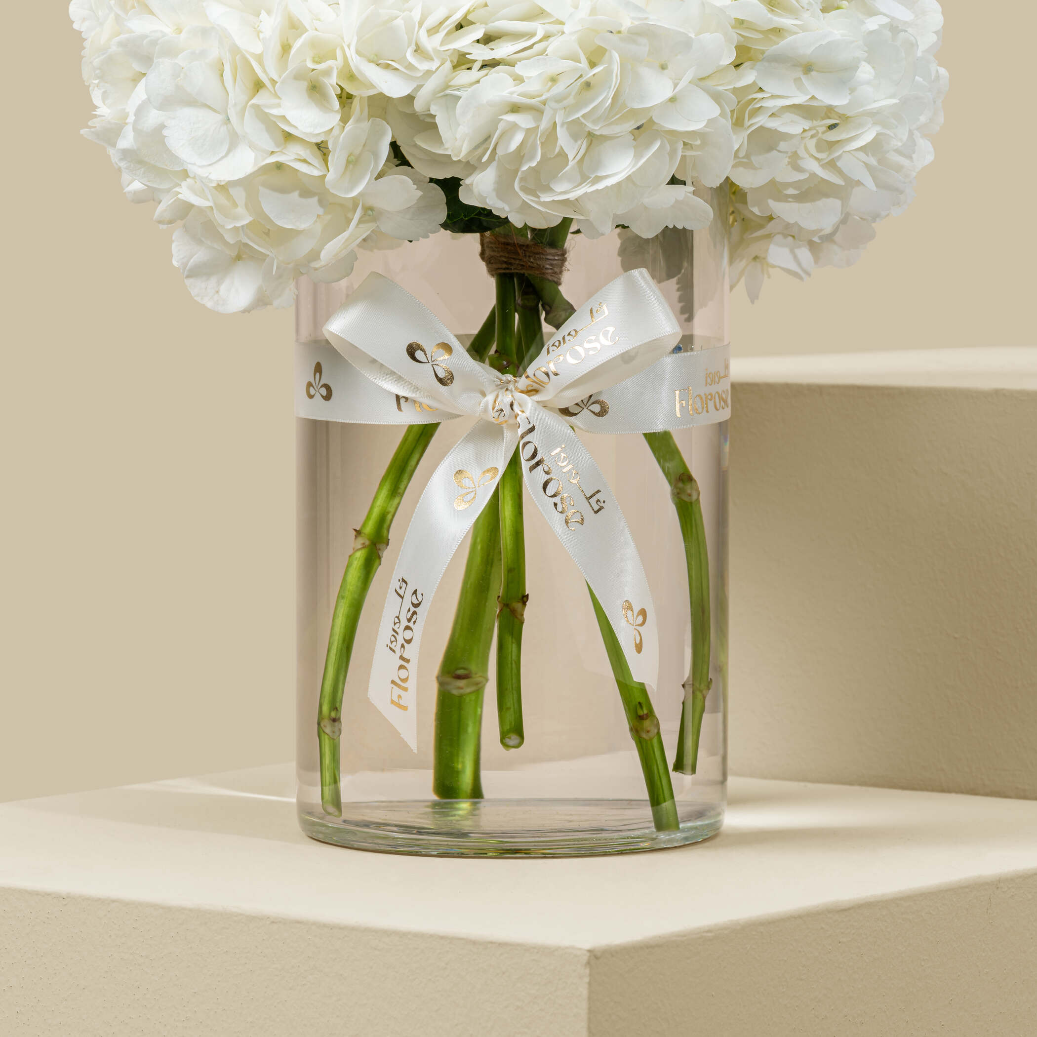 White Hydrangea Vase White Hydrangea Vase