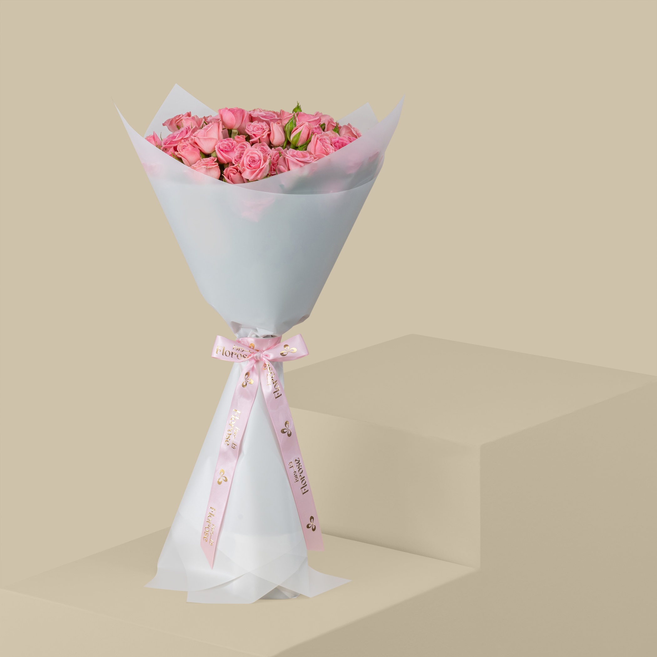 Fascinating Spray Rose Bouquet Pink | 15 Flowers Fascinating Spray Rose Bouquet Pink | 15 Flowers