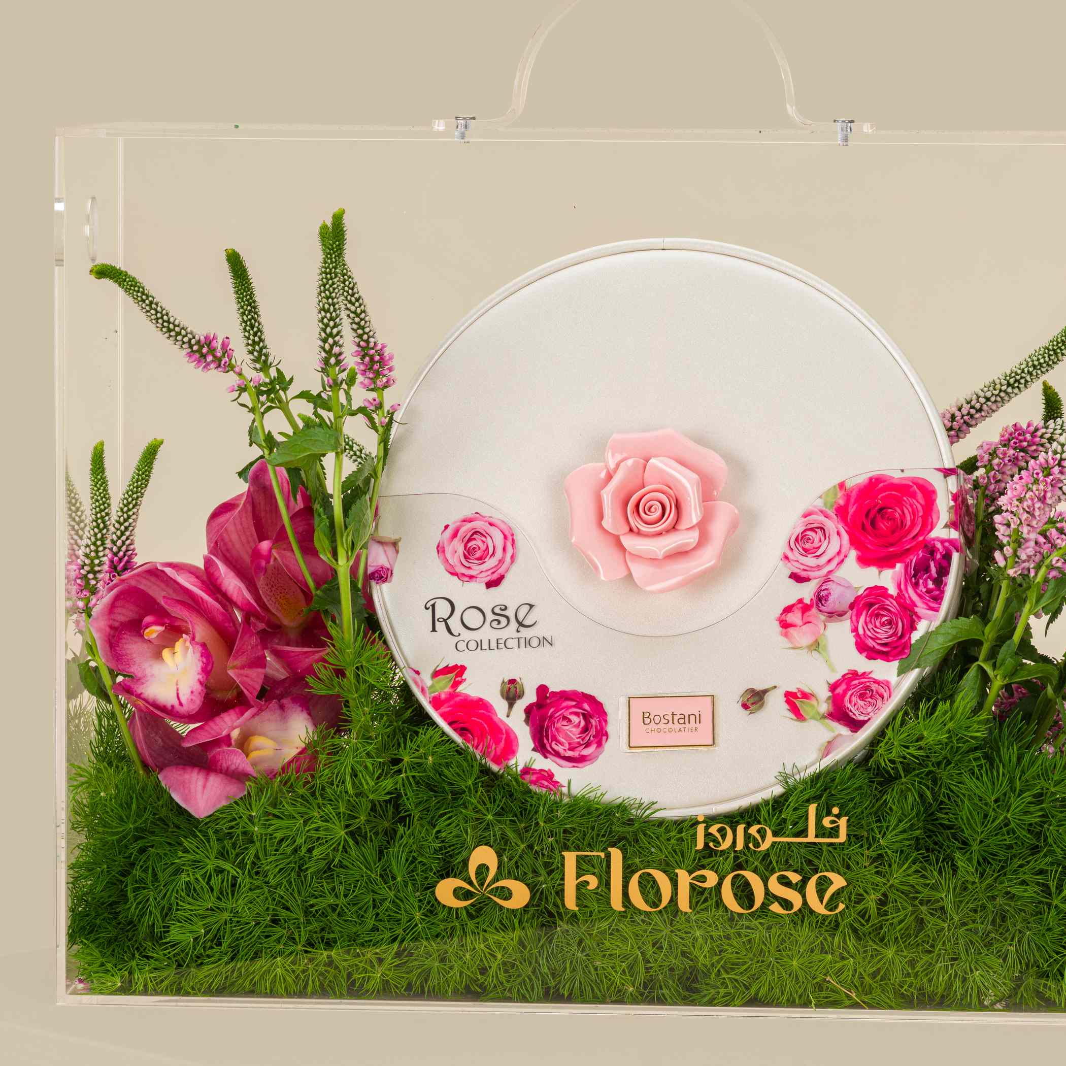 Bostani Medium Box Of Rose Chocolates | Delicate Flowers Bostani Medium Box Of Rose Chocolates | Delicate Flowers