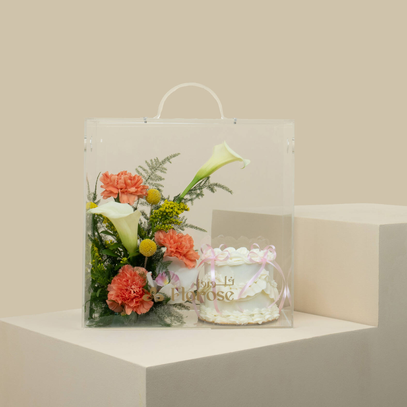 Helen Vionka Cake | Autumn Bloom Acrylic Box Helen Vionka Cake | Autumn Bloom Acrylic Box