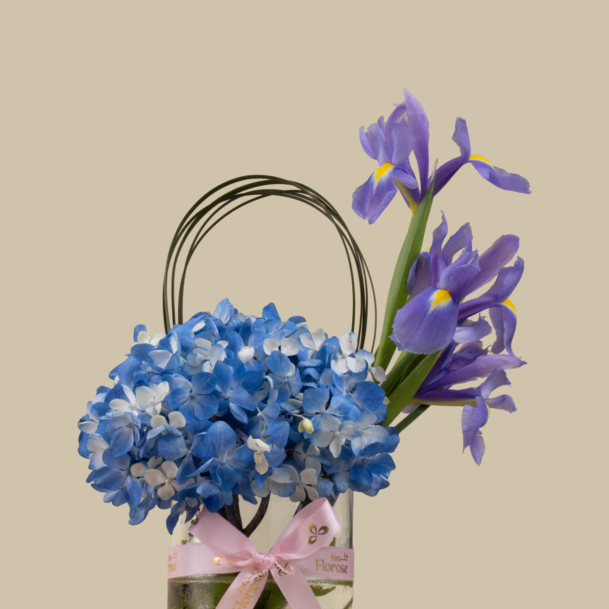 Sweet Atelier | Birthday Small Cake | Azure Serenity Vase Sweet Atelier | Birthday Small Cake | Azure Serenity Vase