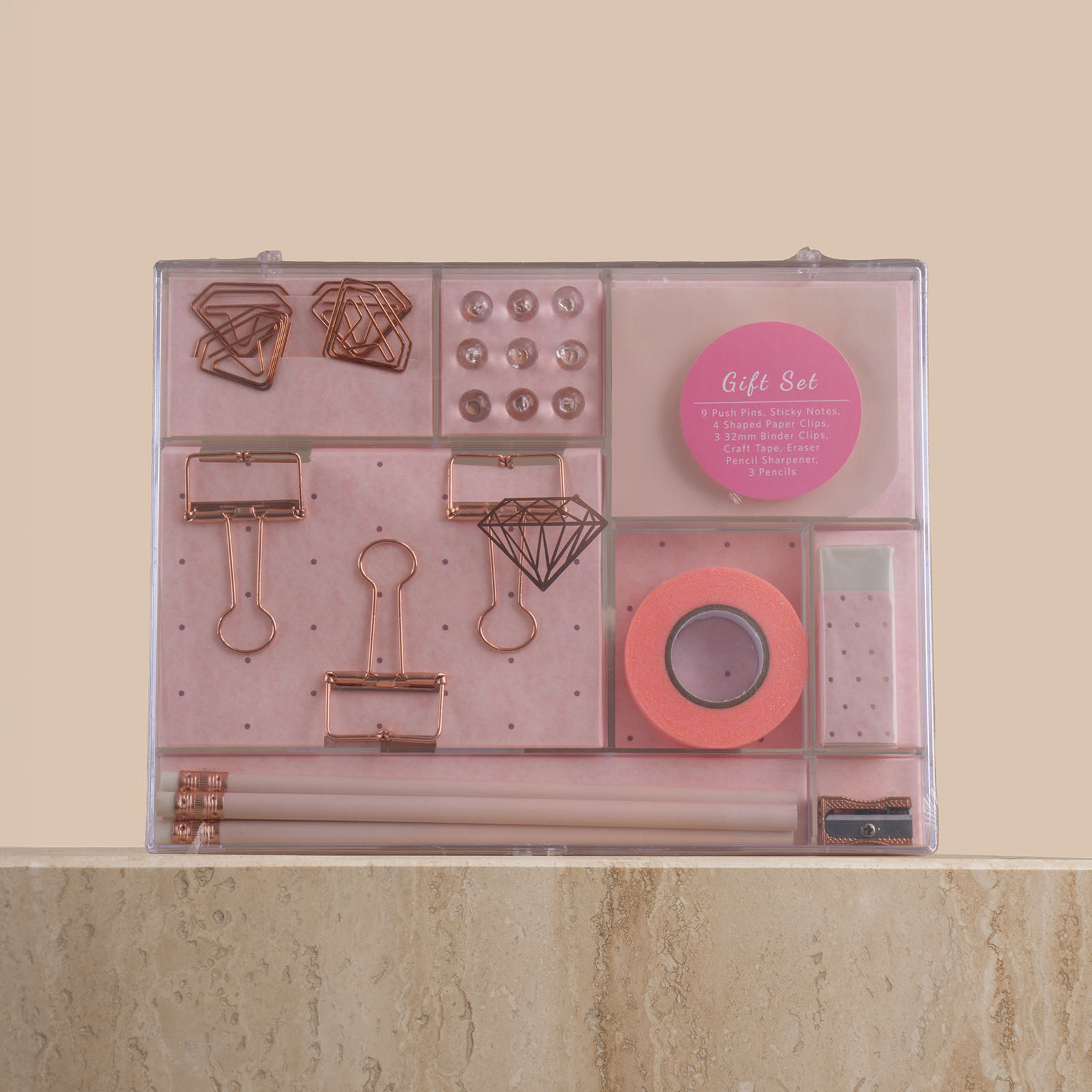 Jarir Back To School Set - Pink | Elegance Vase Jarir Back To School Set - Pink | Elegance Vase