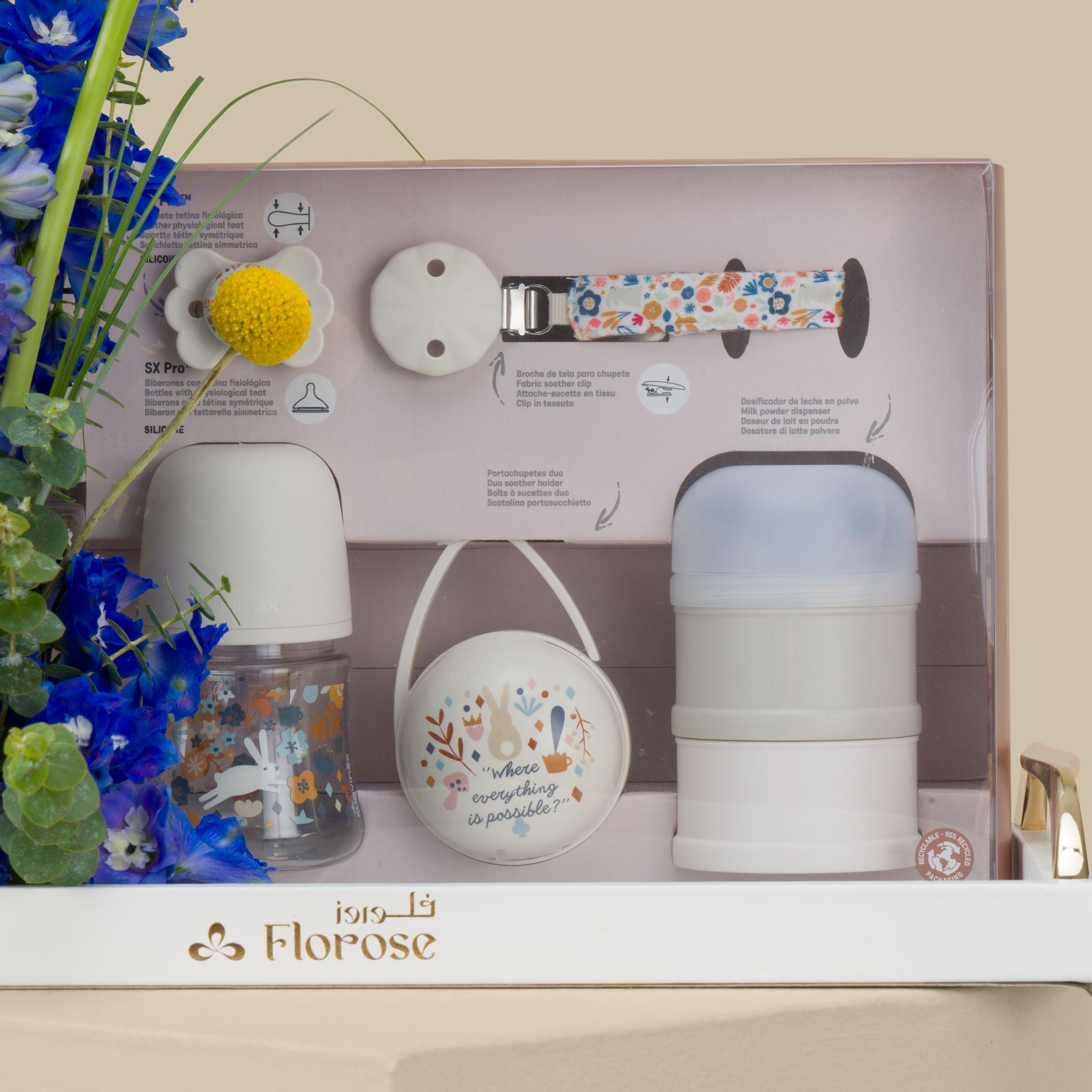 Suavinex Welcome Baby Set | Happy Flowers Suavinex Welcome Baby Set | Happy Flowers