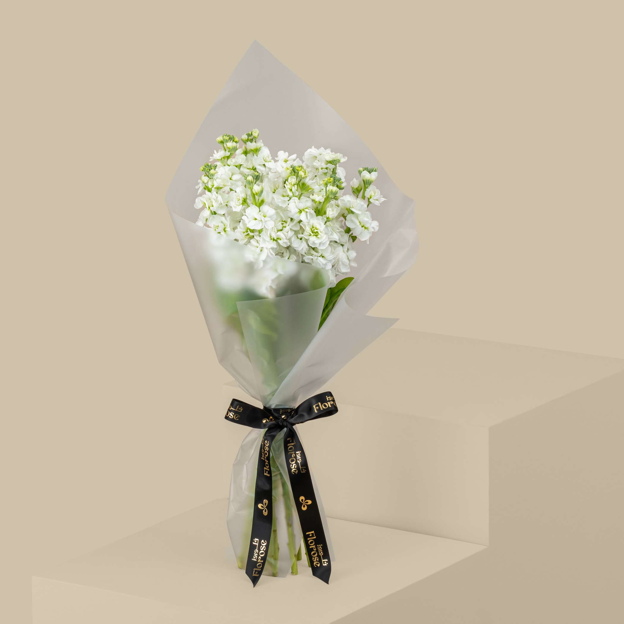 White Matthiola Bouquet White Matthiola Bouquet