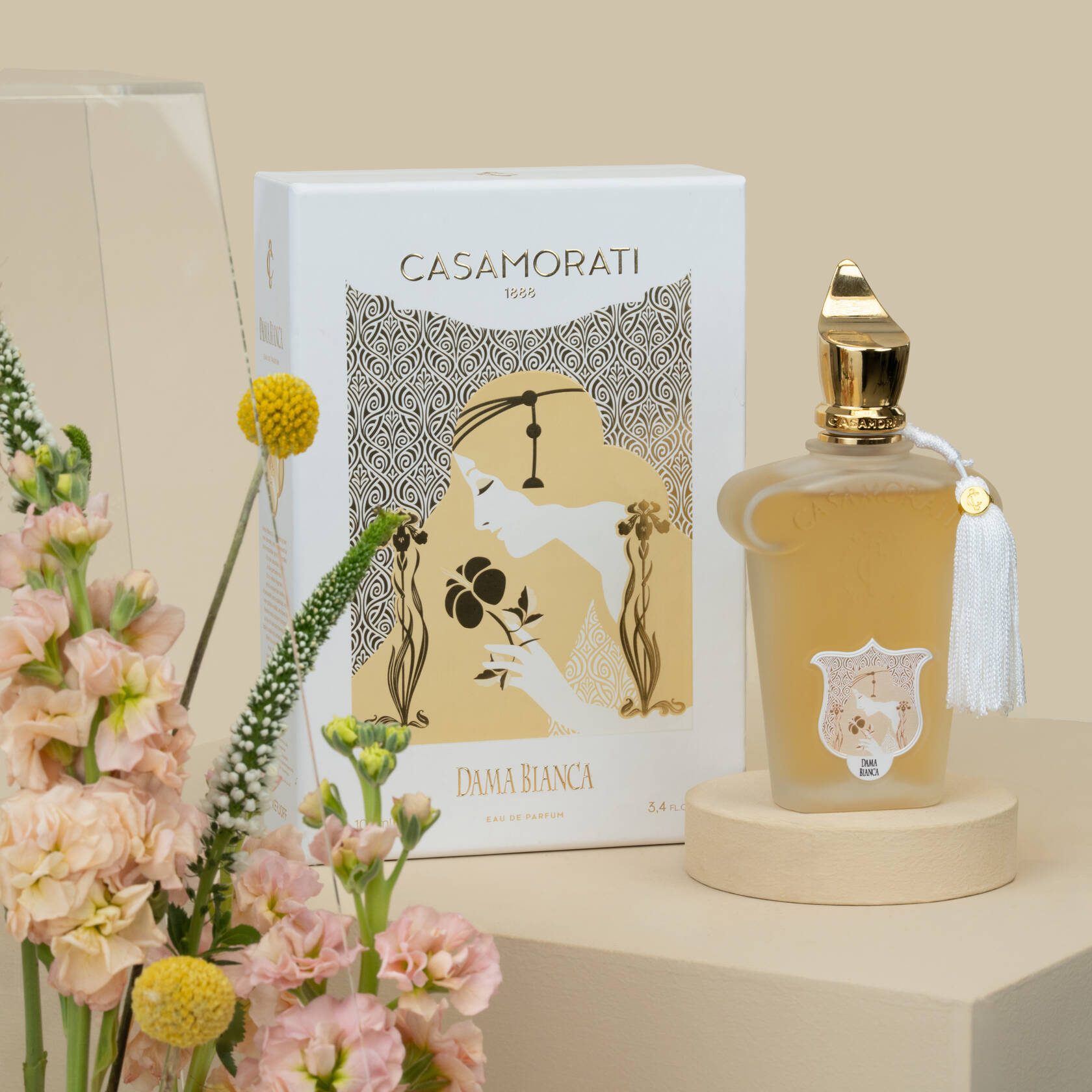 Casamorati Dama Bianca EDP | Acrylic Bag Serene Morning Casamorati Dama Bianca EDP | Acrylic Bag Serene Morning